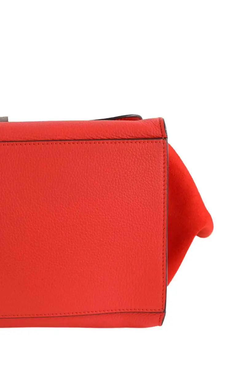 Trapeze Celine Orange en Cuir