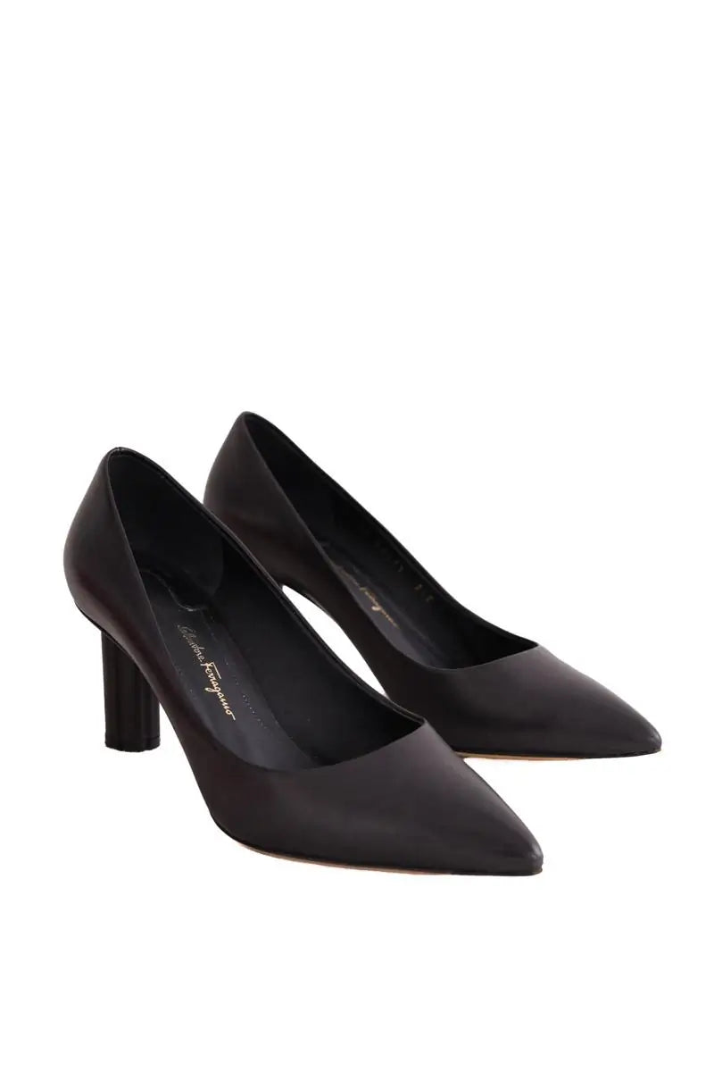 Talons Salvatore Ferragamo Noir en Cuir