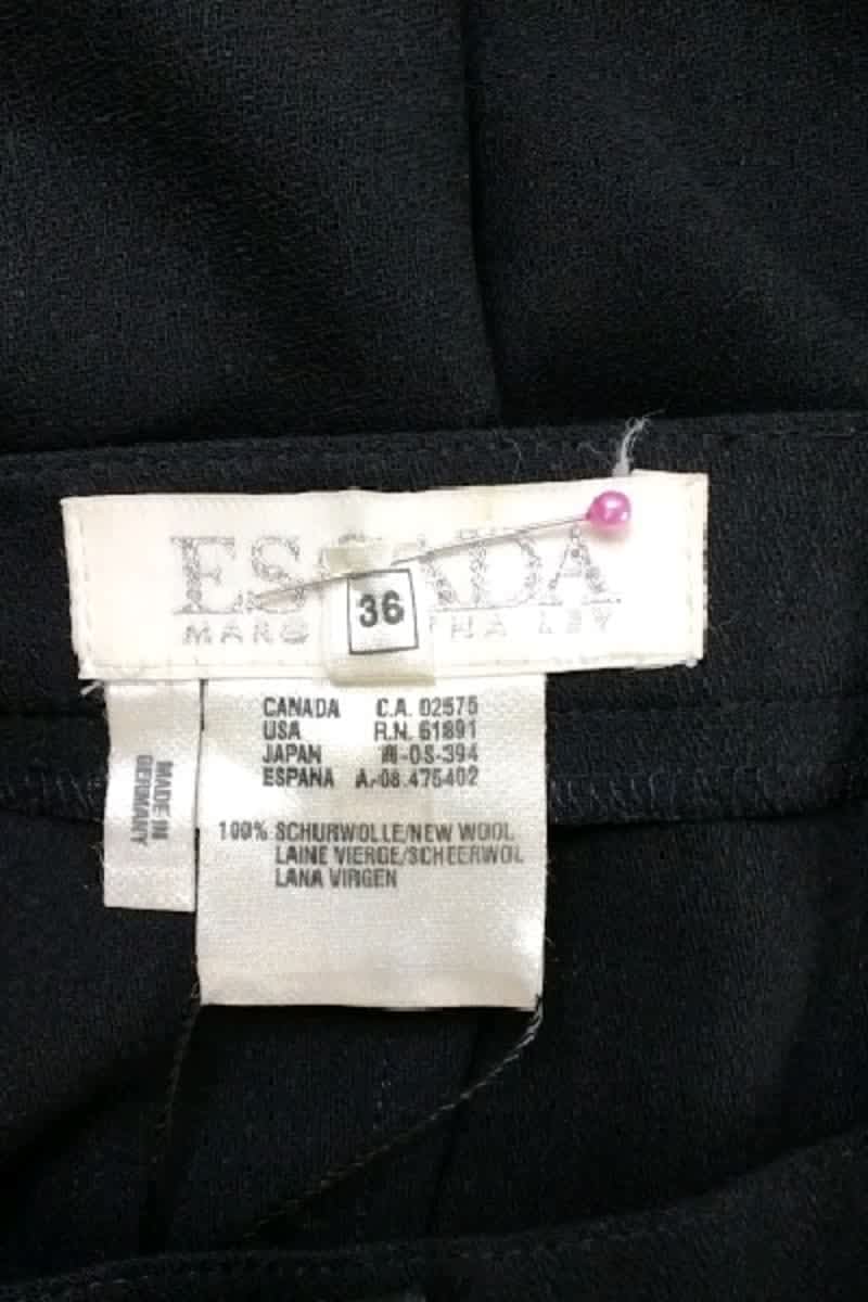 Pantalon droit Escada  Noir