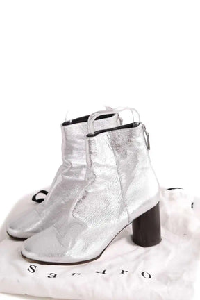 Boots Sandro Argent en Cuir