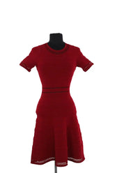 Robe Sandro Rouge en Synthétique, taille S - Seconde Main