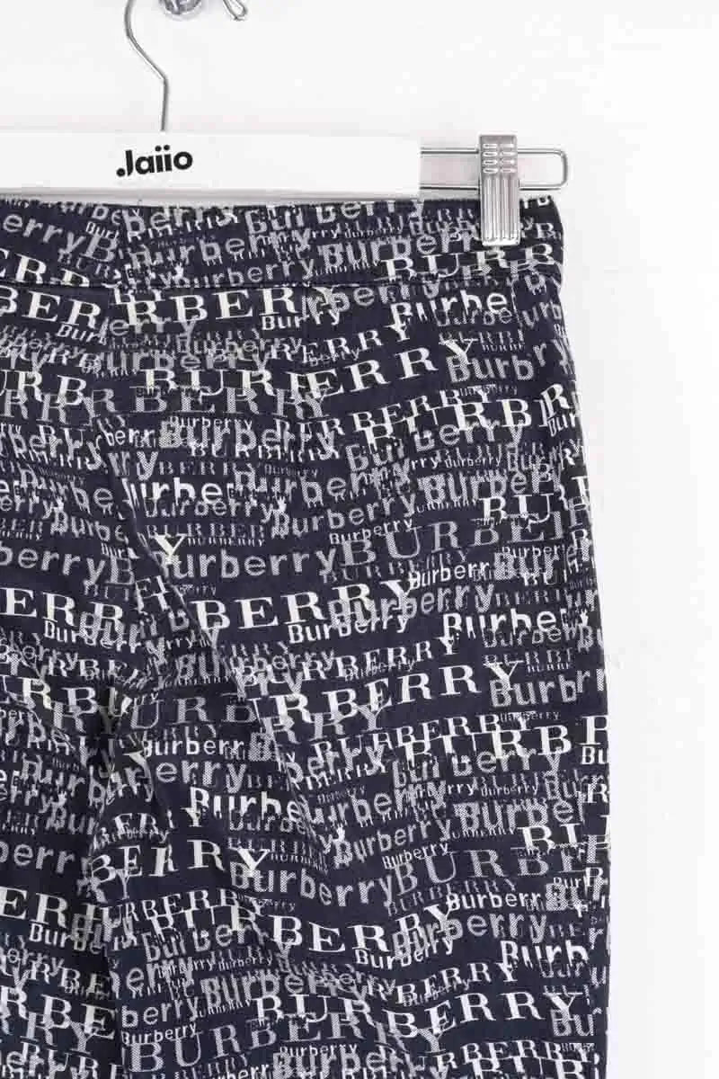 Pantalon droit Burberry Anthracite en Coton