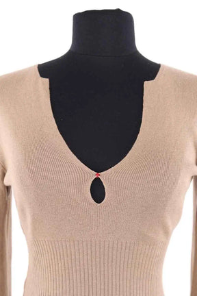 Top Prada Beige en Soie
