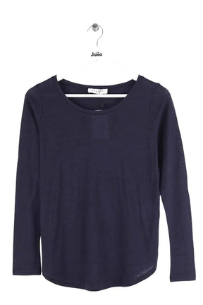 Top Sandro Bleu en Laine, taille S - Seconde Main