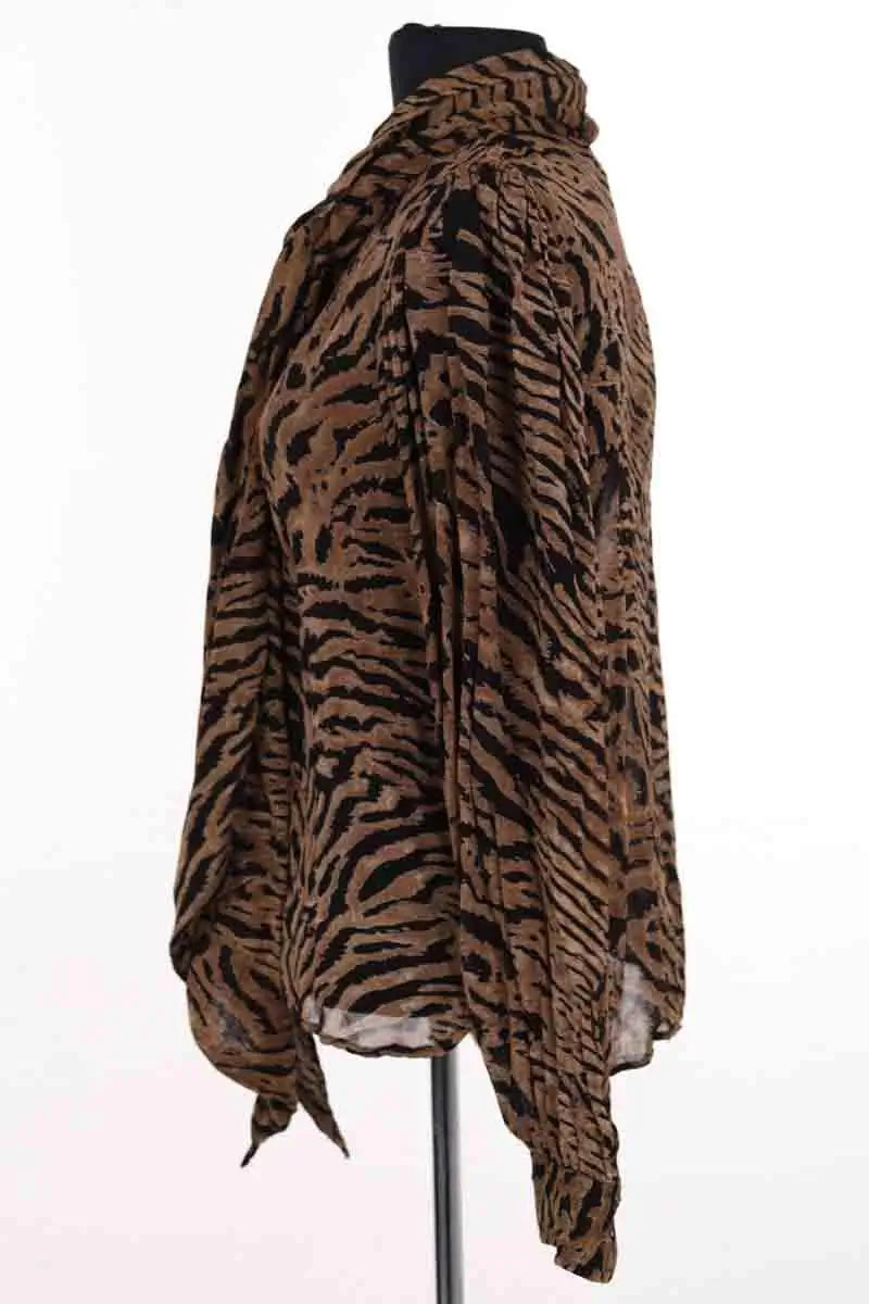Chemise Ganni Marron en Viscose
