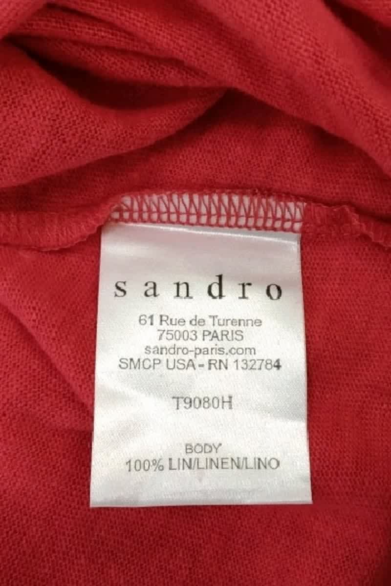 T-shirt Sandro  Rouge