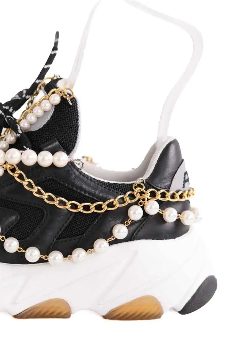 Baskets Junya Watanabe Noir en Cuir
