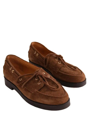 Mocassins Sézane Marron en Daim
