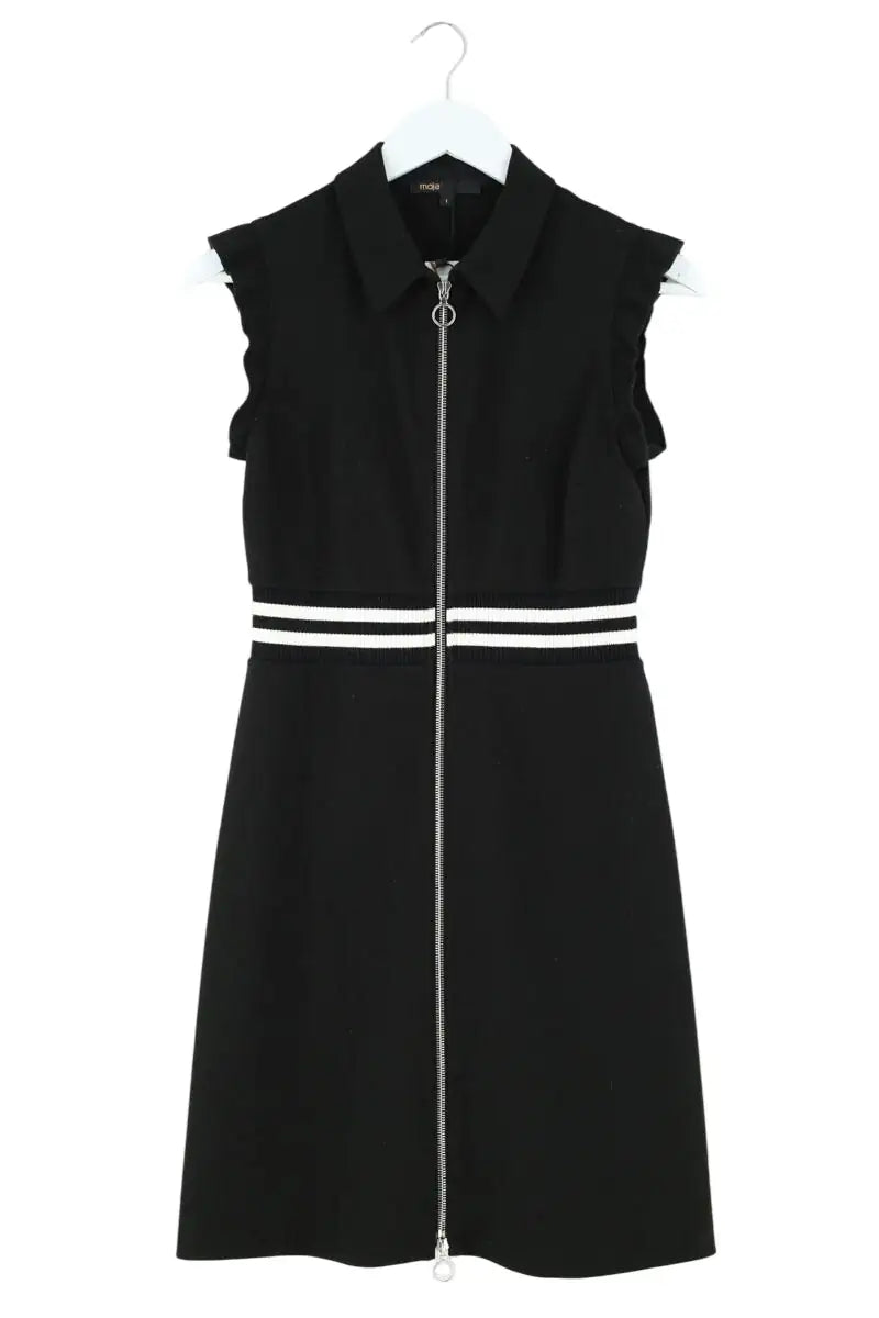 Robe Maje Noir en Synthétique, taille S - Seconde Main