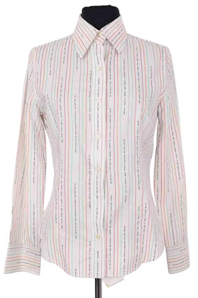 Chemise Etro Blanc en Coton, taille L - Seconde Main
