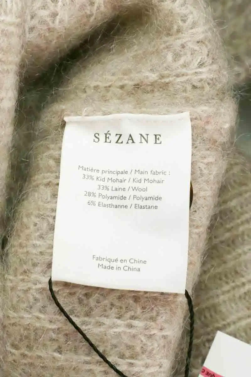 Pull Sézane Beige en Laine