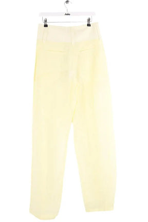 Pantalon large Sportmax Jaune en Coton