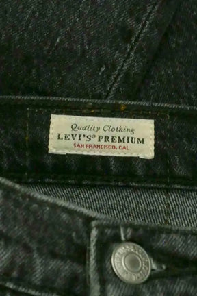 Jean droit W23 L26 Levi's 501 Anthracite en Coton