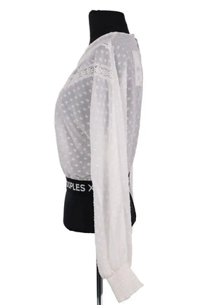 Blouse The Kooples Blanc en Synthétique