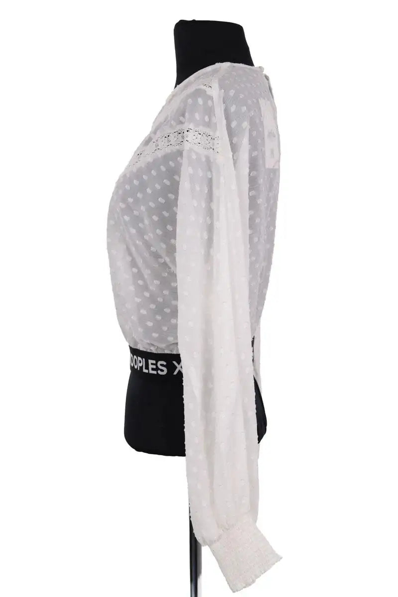 Blouse The Kooples Blanc en Synthétique