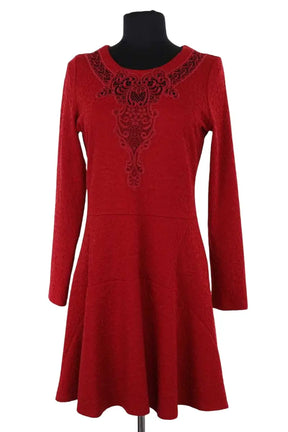 Robe The Kooples Rouge en Synthétique, taille L - Seconde Main