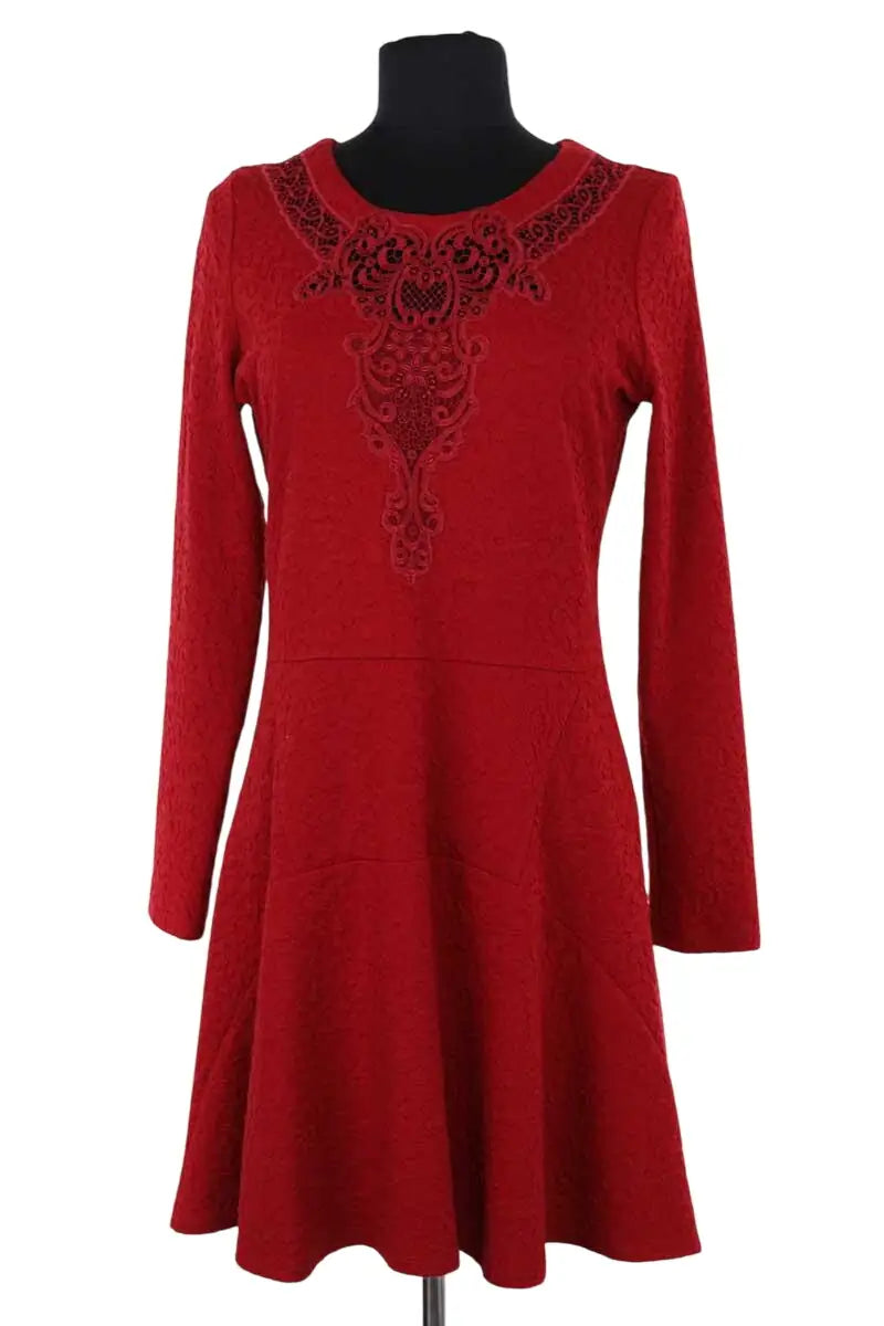 Robe The Kooples Rouge en Synthétique, taille L - Seconde Main