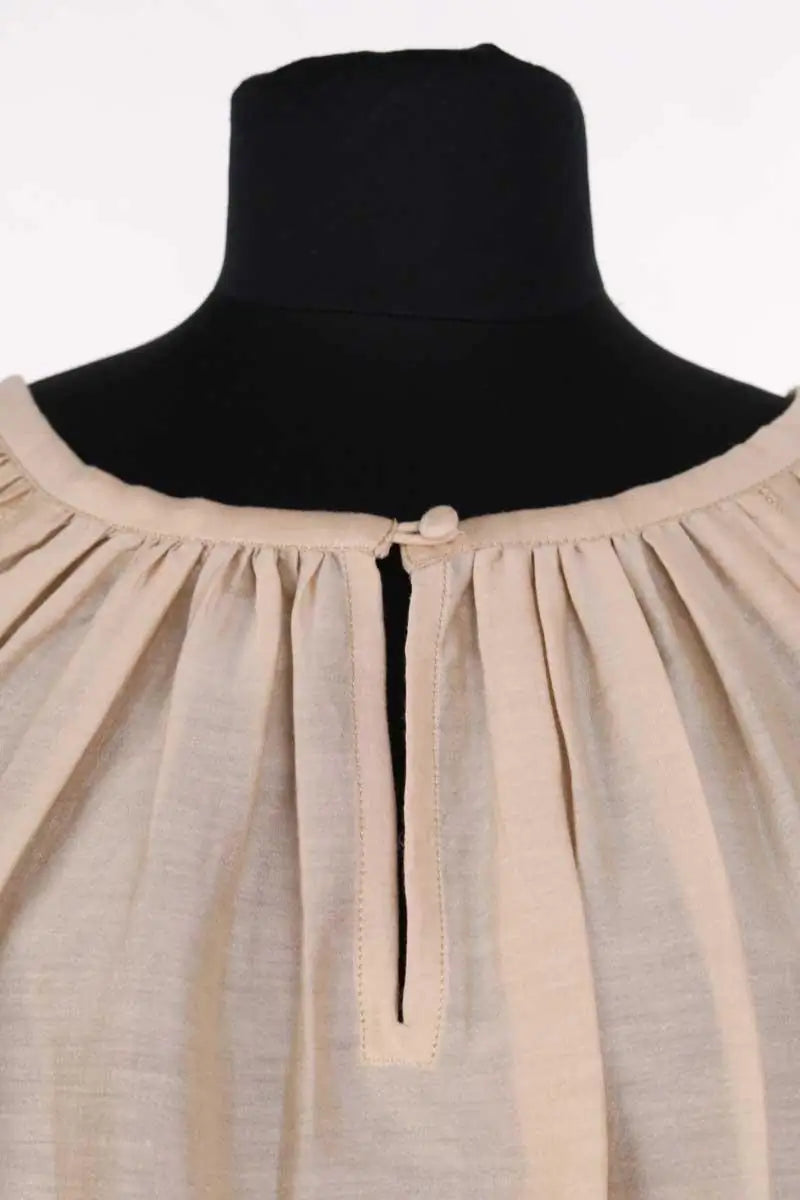Blouse Mes Demoiselles Onagre Beige en Coton