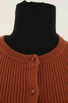 Cardigan Sézane Marron en Coton