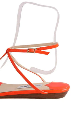Sandales Jimmy Choo Orange en Cuir