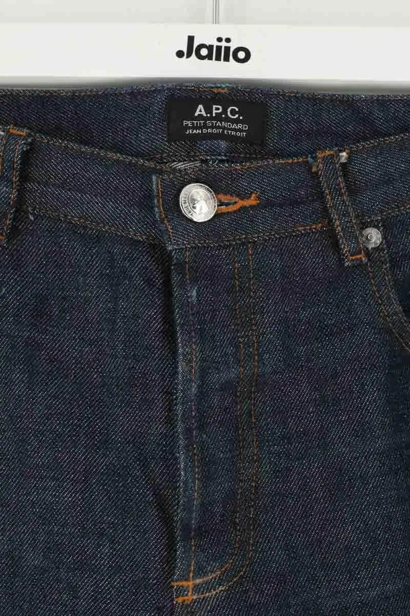 Jean droit APC Marine en Coton