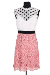 Robe Sandro Blanc en Synthétique, taille S - Seconde Main