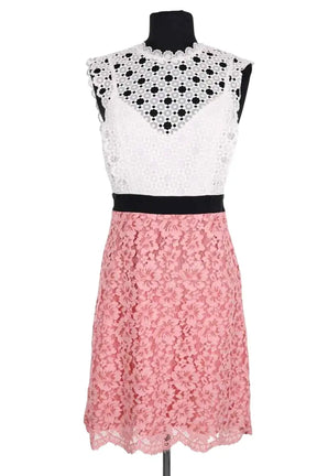 Robe Sandro Blanc en Synthétique, taille S - Seconde Main