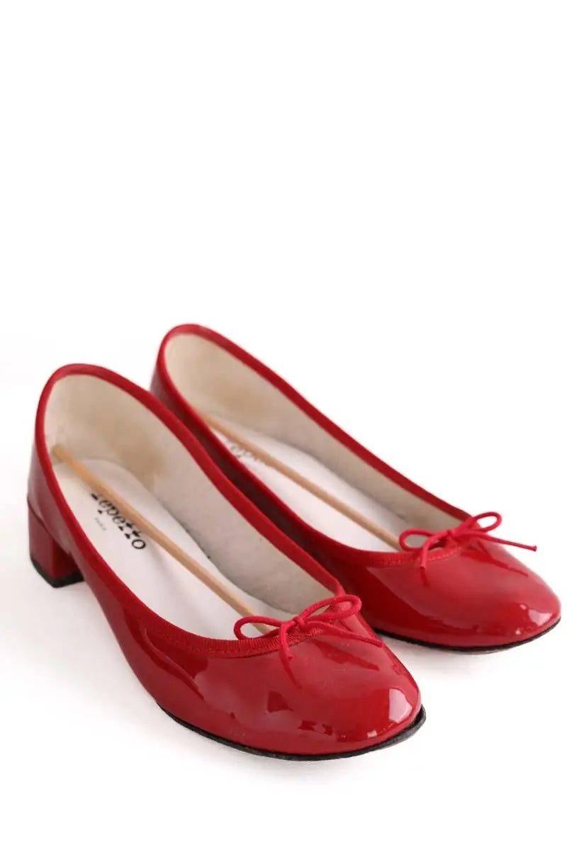Talons Repetto Rouge en Cuir
