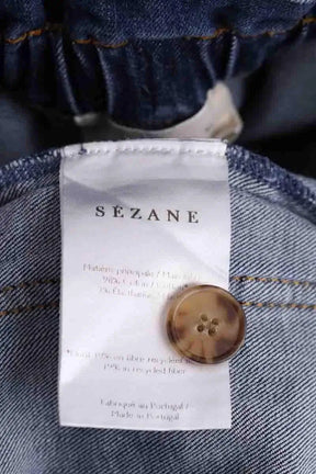 Mini short Sézane Bleu en Coton