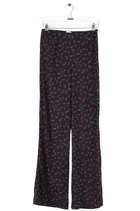 Pantalon droit Rouje Noir en Viscose, taille XS - Seconde Main