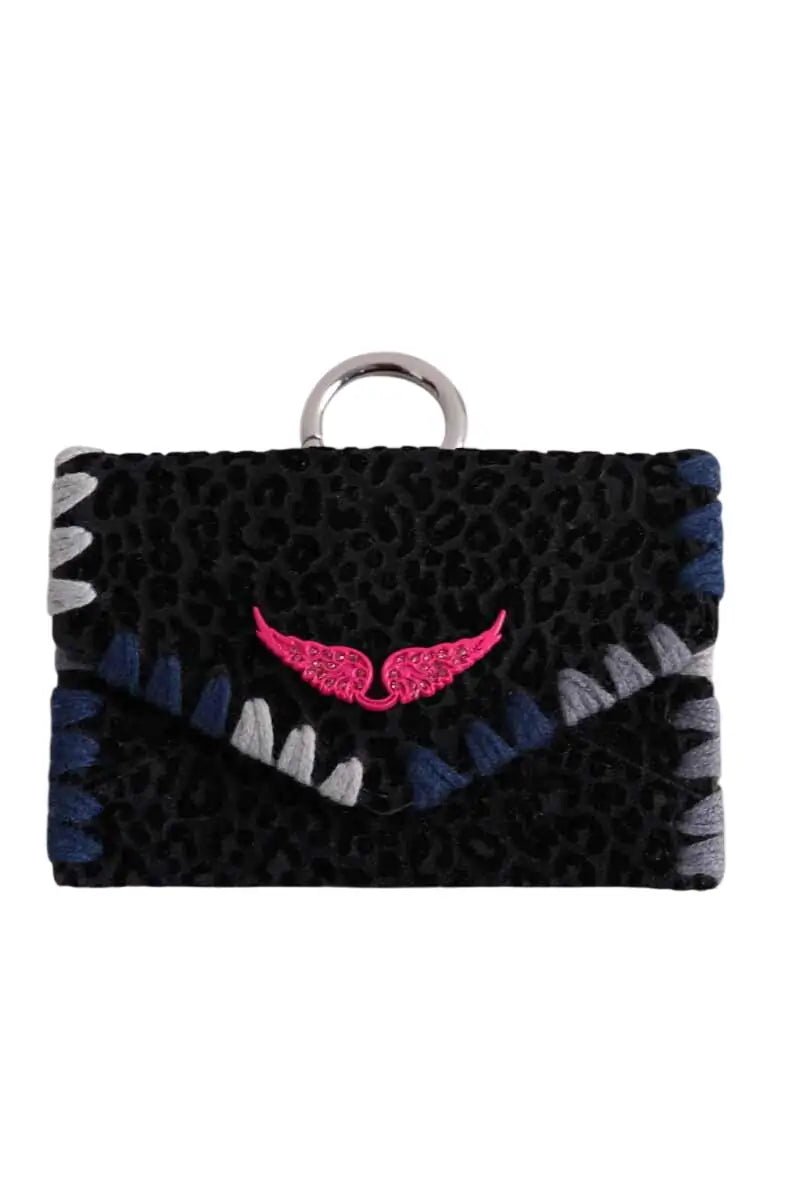 Porte-carte Zadig & Voltaire Anthracite en Daim - Seconde Main