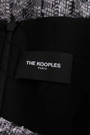 Jupe The Kooples Argent en Soie