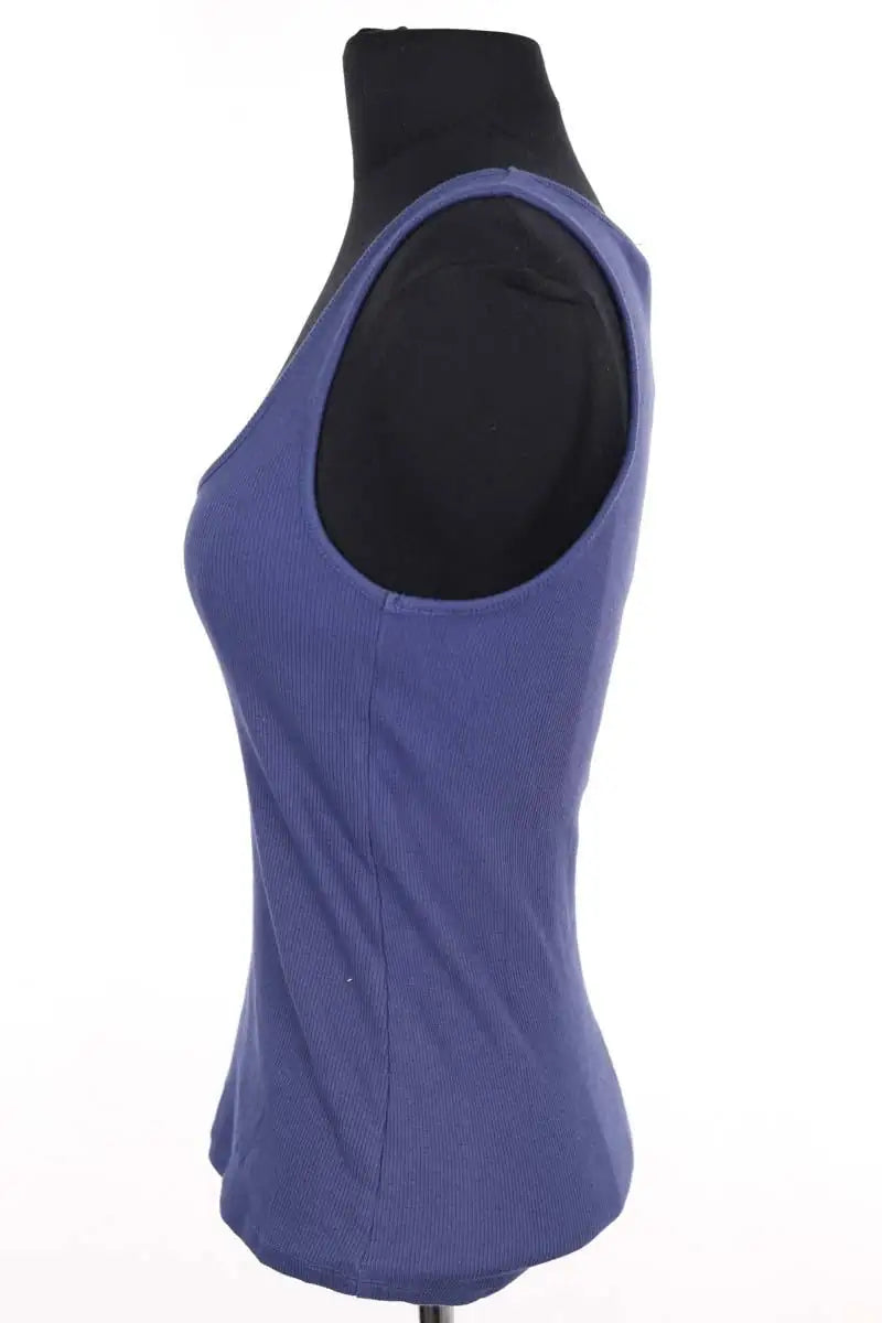 Top Sézane Bleu en Coton