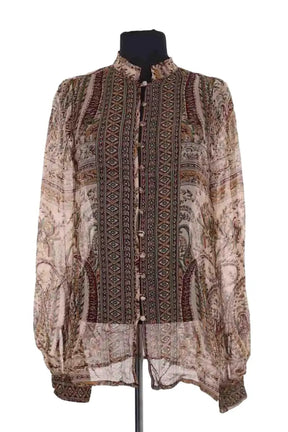 Blouse Laurence Bras Marron en Viscose, taille XS - Seconde Main