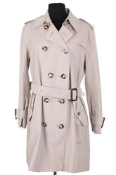 Trench-coat Burberry Beige en Coton, taille XL - Seconde Main