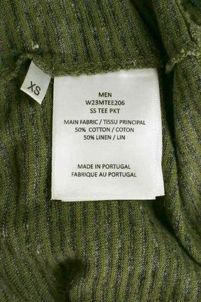 T-shirt Officine Générale Kaki en Coton