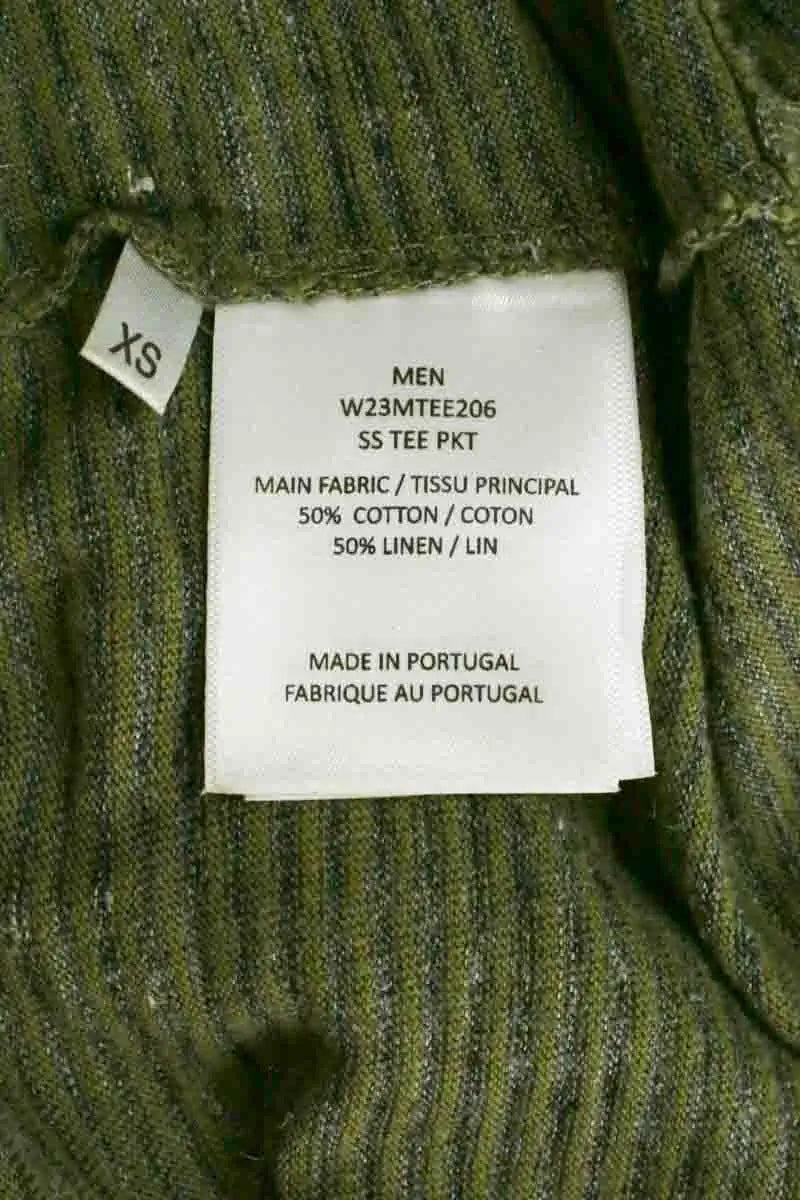 T-shirt Officine Générale Kaki en Coton