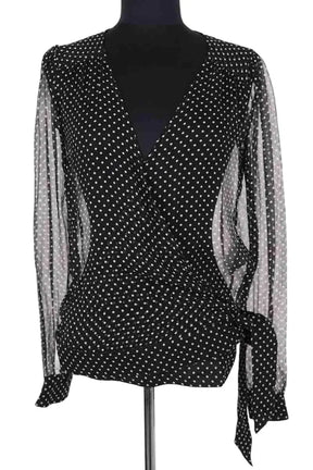 Blouse Sézane Noir en Soie, taille S - Seconde Main