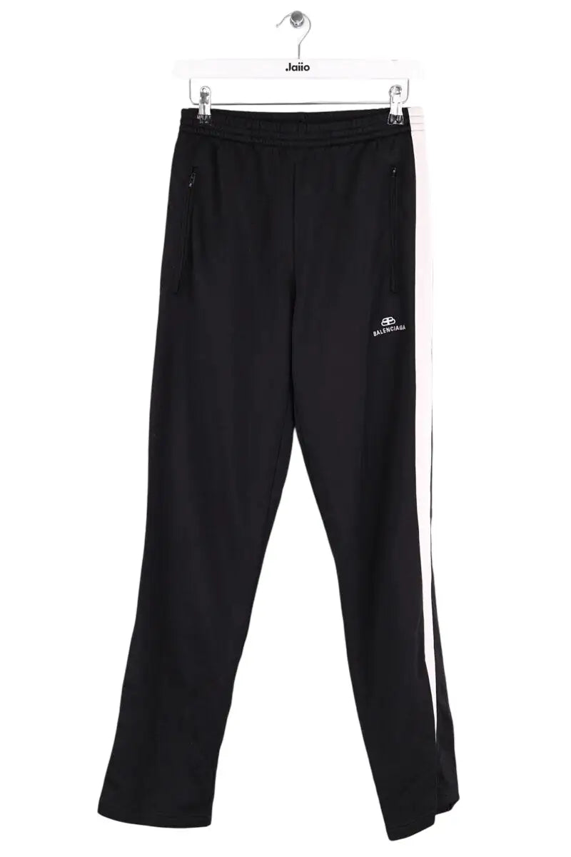 Pantalon de sport Balenciaga Noir en Synthétique, taille XS - Seconde Main