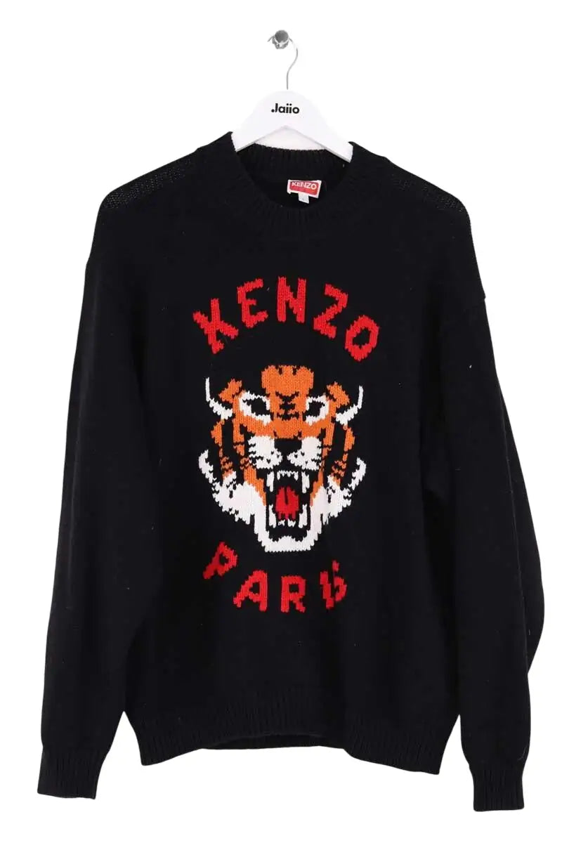 Pull Kenzo Noir en Laine, taille L - Seconde Main
