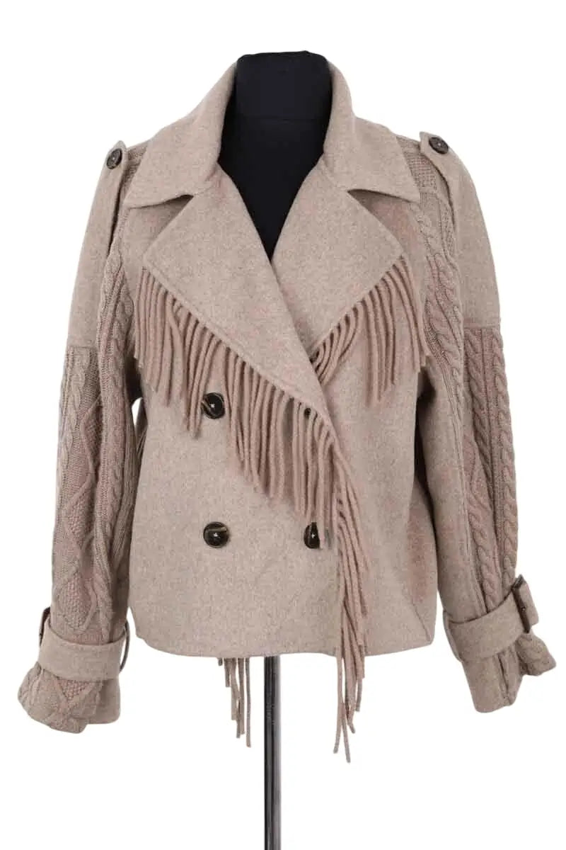 Manteau Notshy Beige en Laine, taille S - Seconde Main