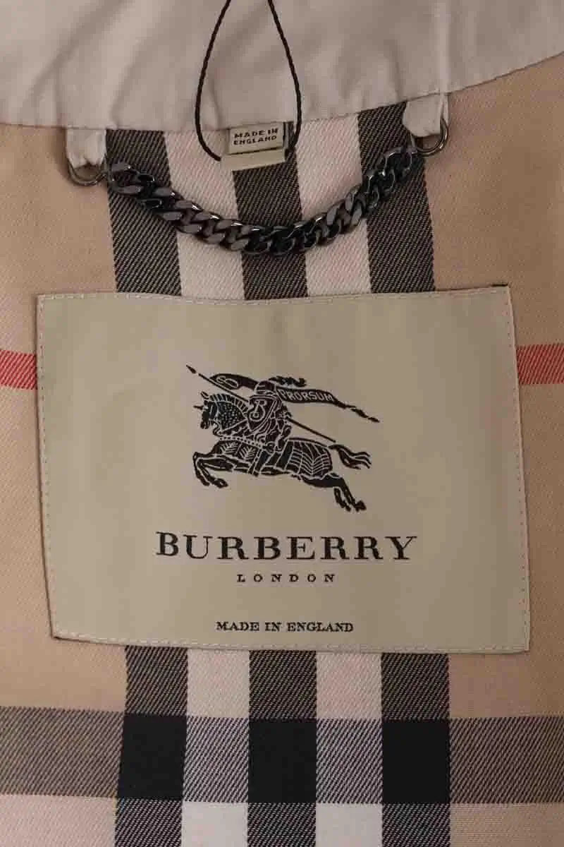 Trench-coat Burberry Gris en Synthétique