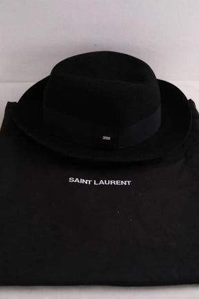 Chapeau Yves Saint Laurent Noir en Laine