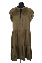 Robe Zadig & Voltaire Kaki en Synthétique, taille L - Seconde Main