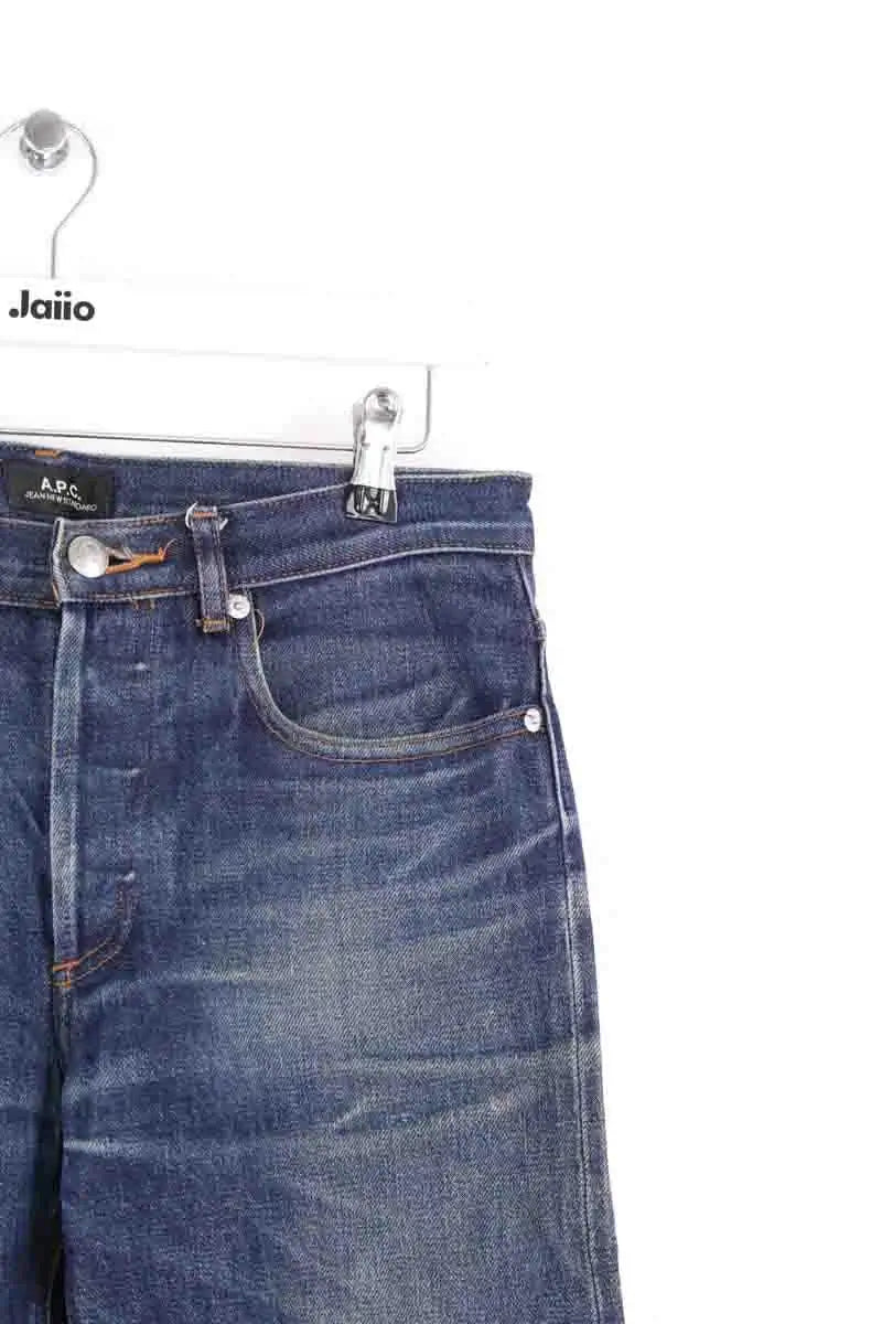 Jean droit APC Bleu en Coton