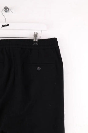 Pantalon droit Ami Noir en Laine