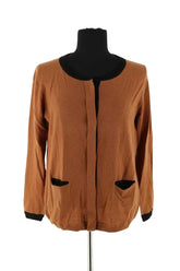 Cardigan Gerard Darel Camel en Laine, taille S - Seconde Main
