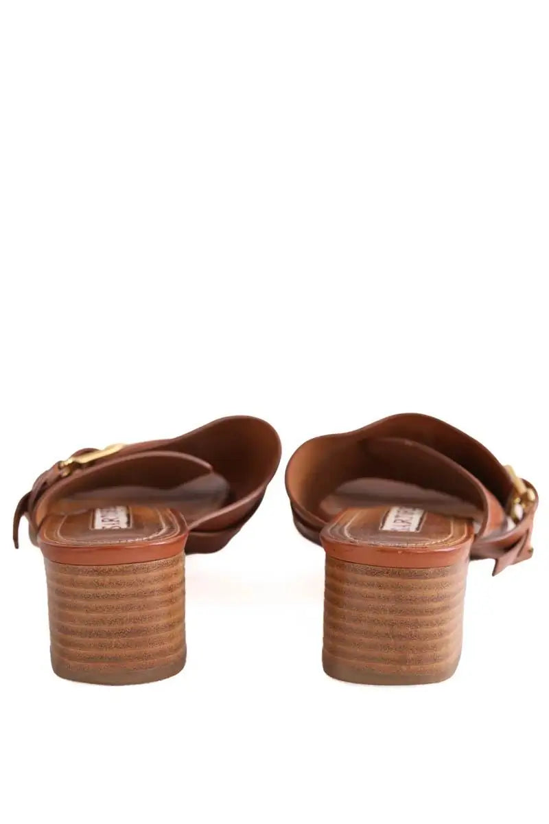 Sandales Sartore Camel en Cuir