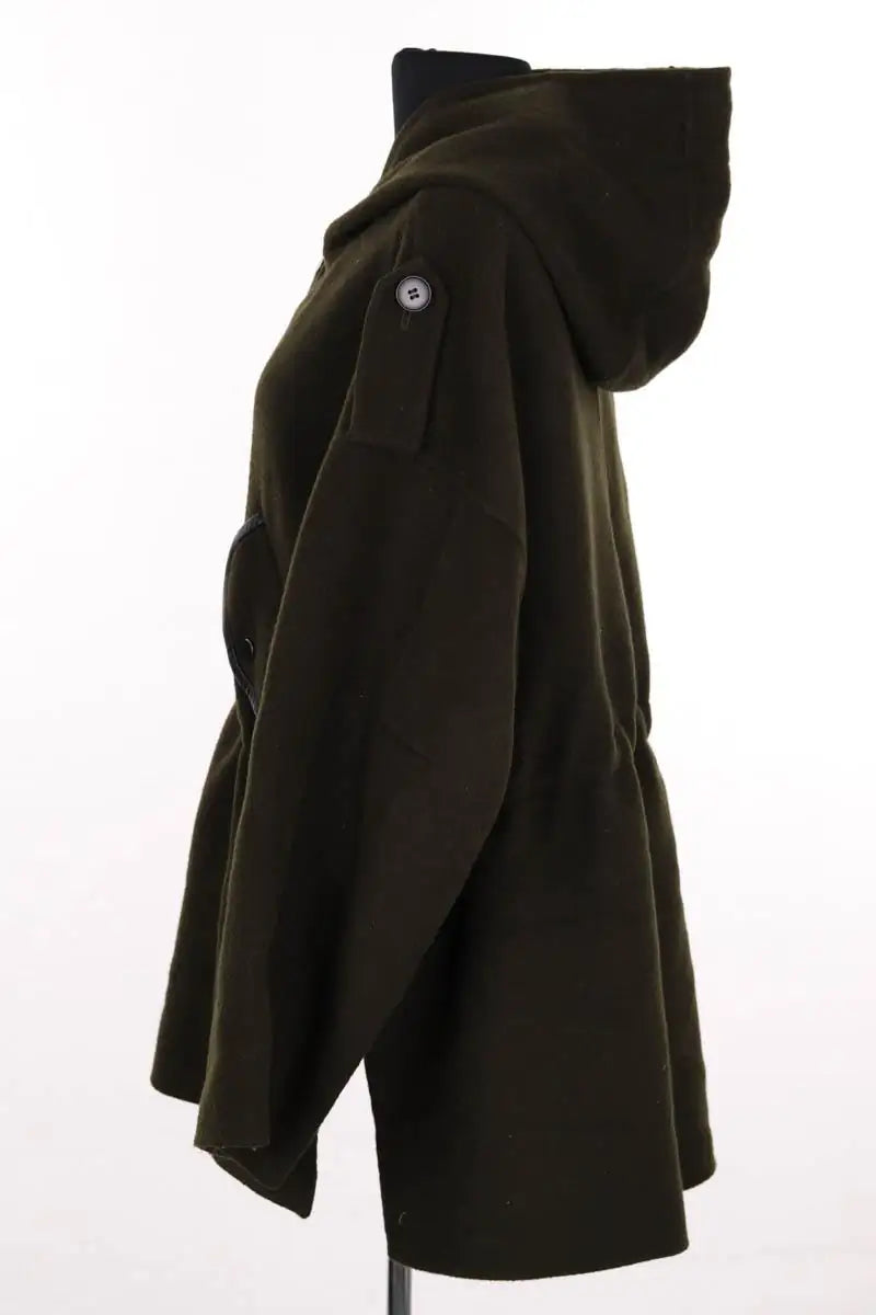 Manteau Maje Kaki en Laine