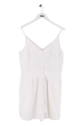Combishort Claudie Pierlot Blanc en Coton, taille M - Seconde Main